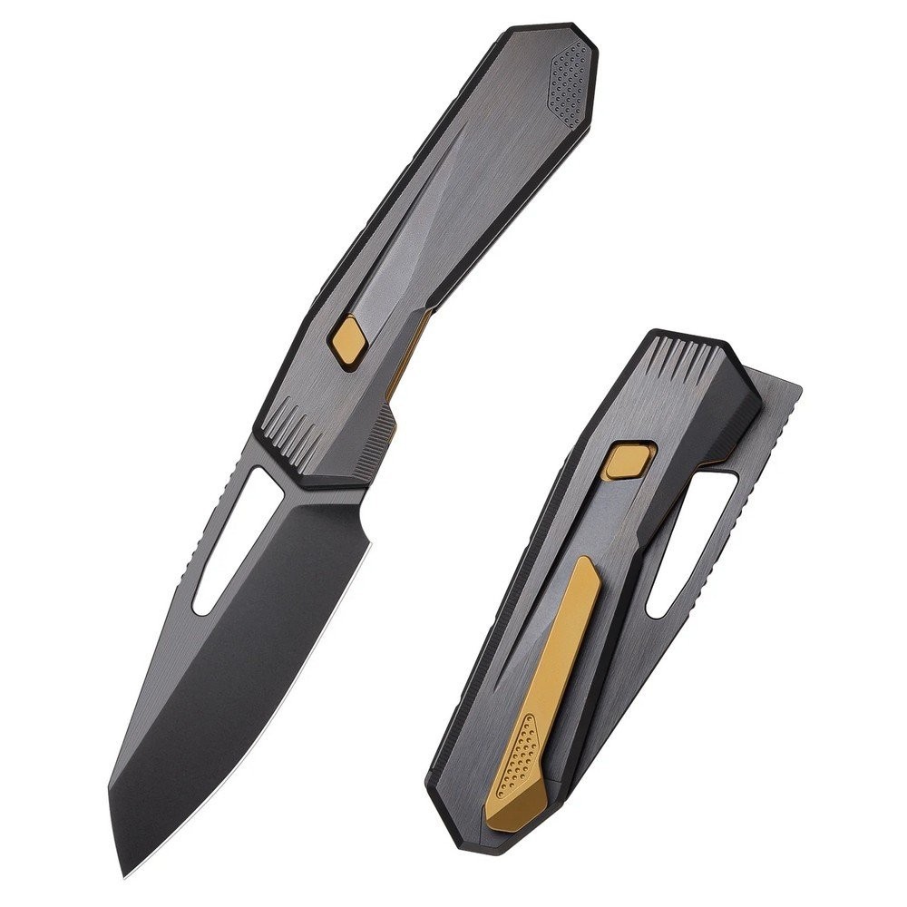 Remette Agile Falcon Folding Knife Black M390 Steel Blade Titanium Handle RTCZ-B
