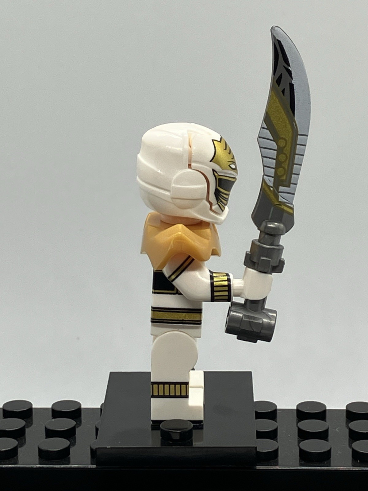 Green And White Custom Power Rangers Mini Figure Set