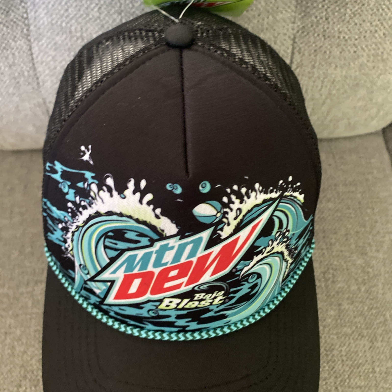 Mountain Dew Baja Blast Big Waves Trucker Hat Multi-Color