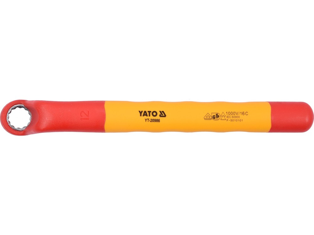 Yato Ring Spanner Fully Insulated 12mm VDE 1000V YT-20986