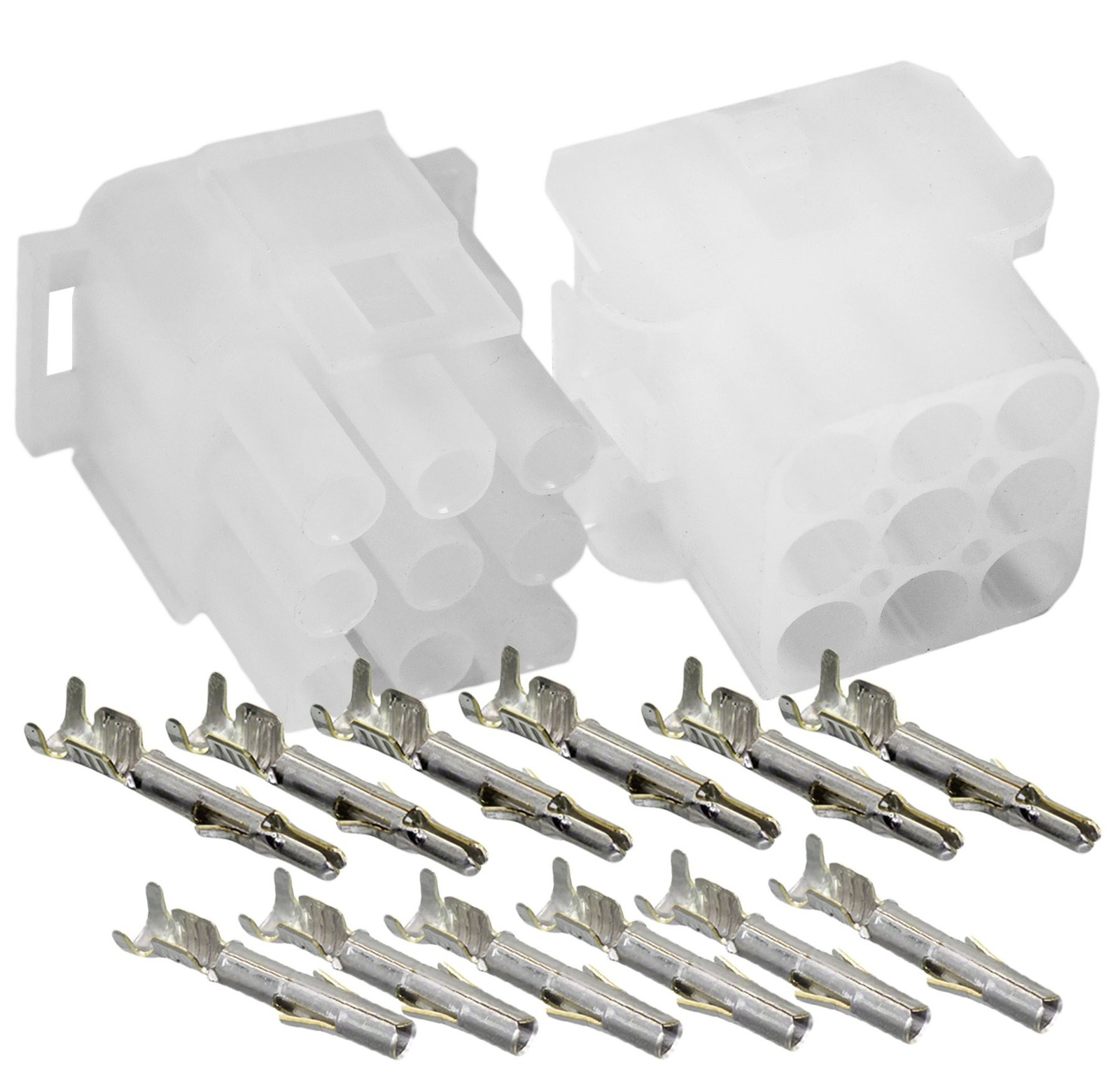 Molex -1 Complete Set - (9 Pin) w/14-20 AWG, Wire Connector - 2.13mm D, Latch...