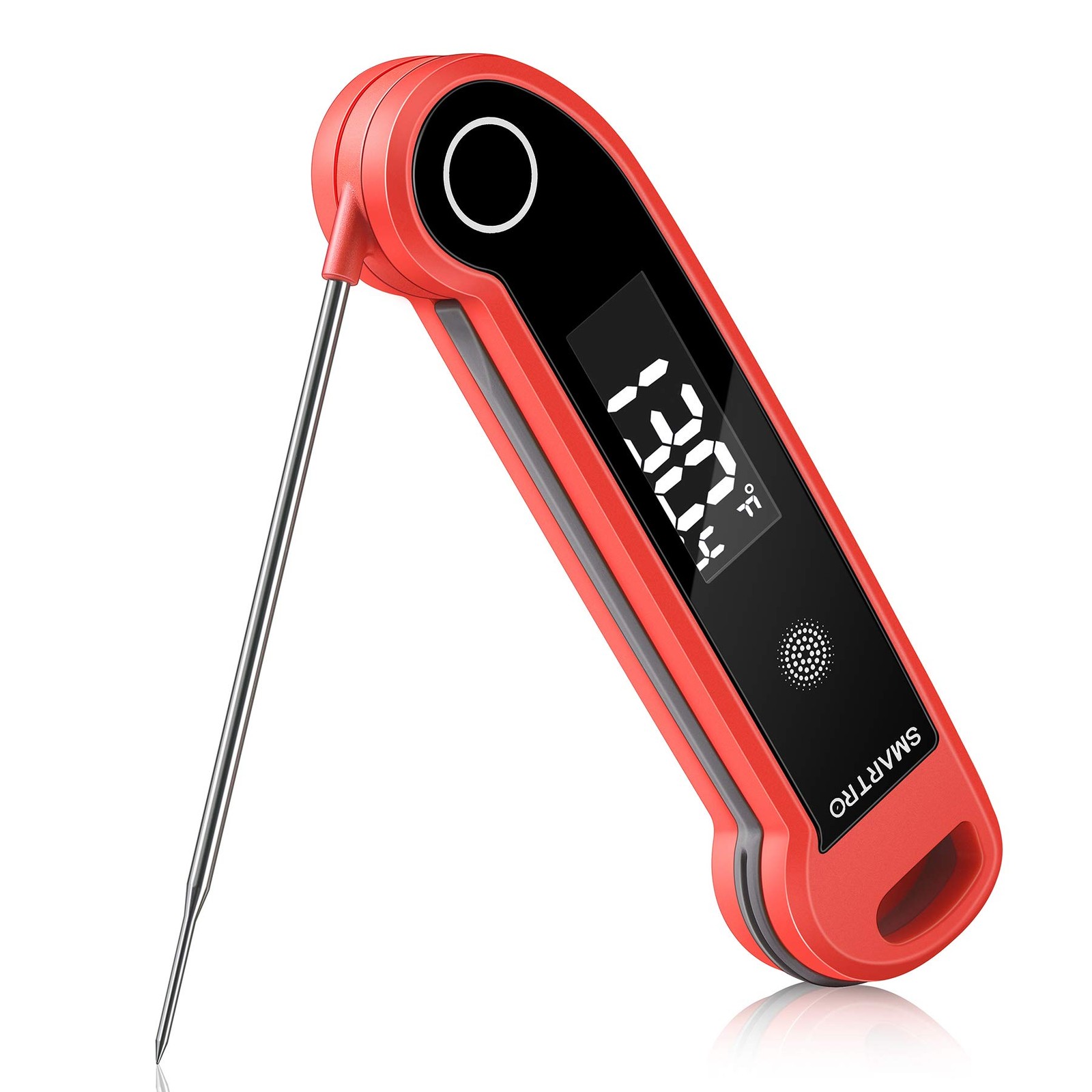 SMARTRO ST49 Digital Thermocouple Instant-Read Meat Thermometer Red