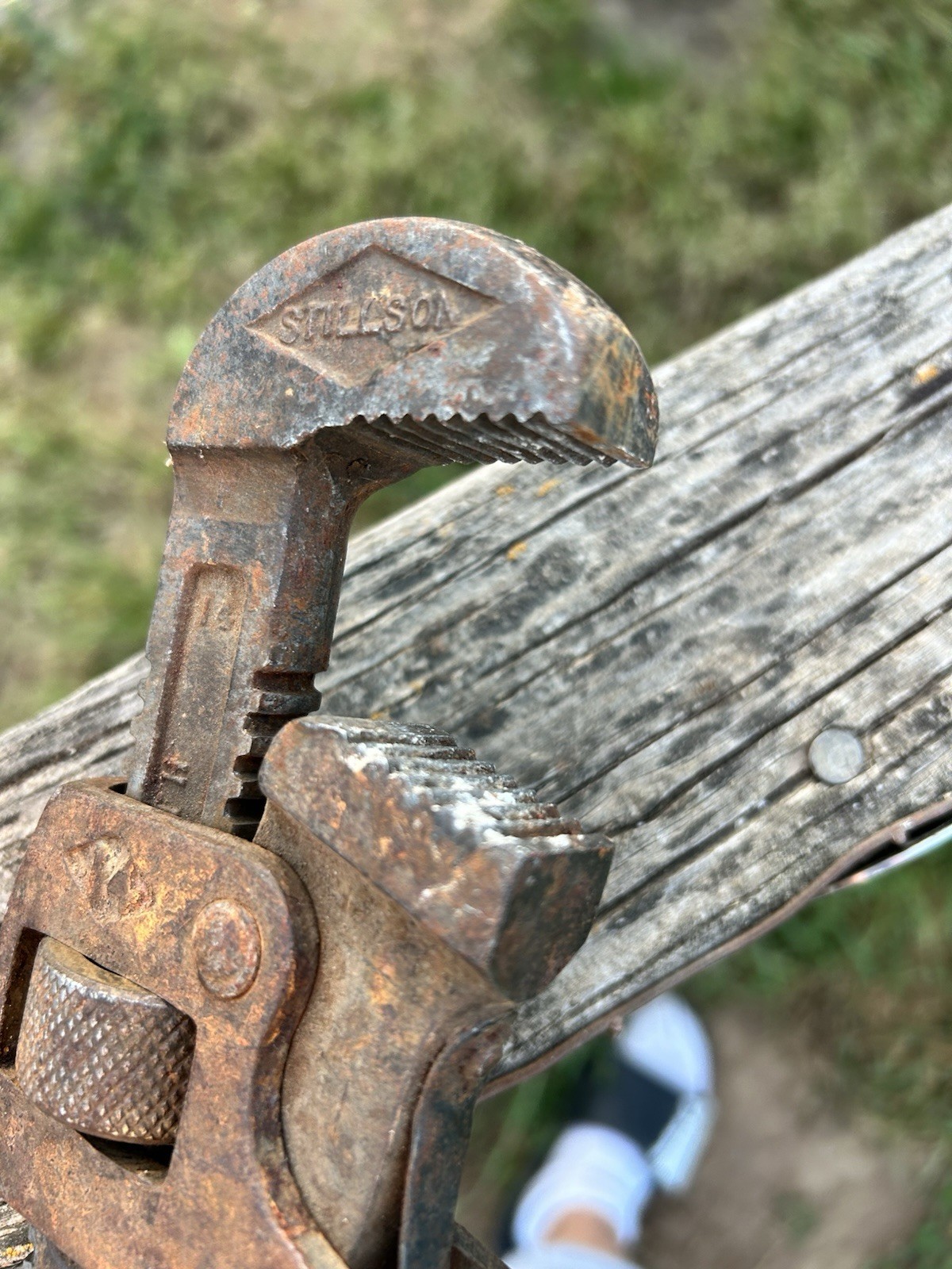 Vtg Stillson Walworth 14" Inch Pipe Monkey Wrench Adjustable Heavy Duty USA NICE
