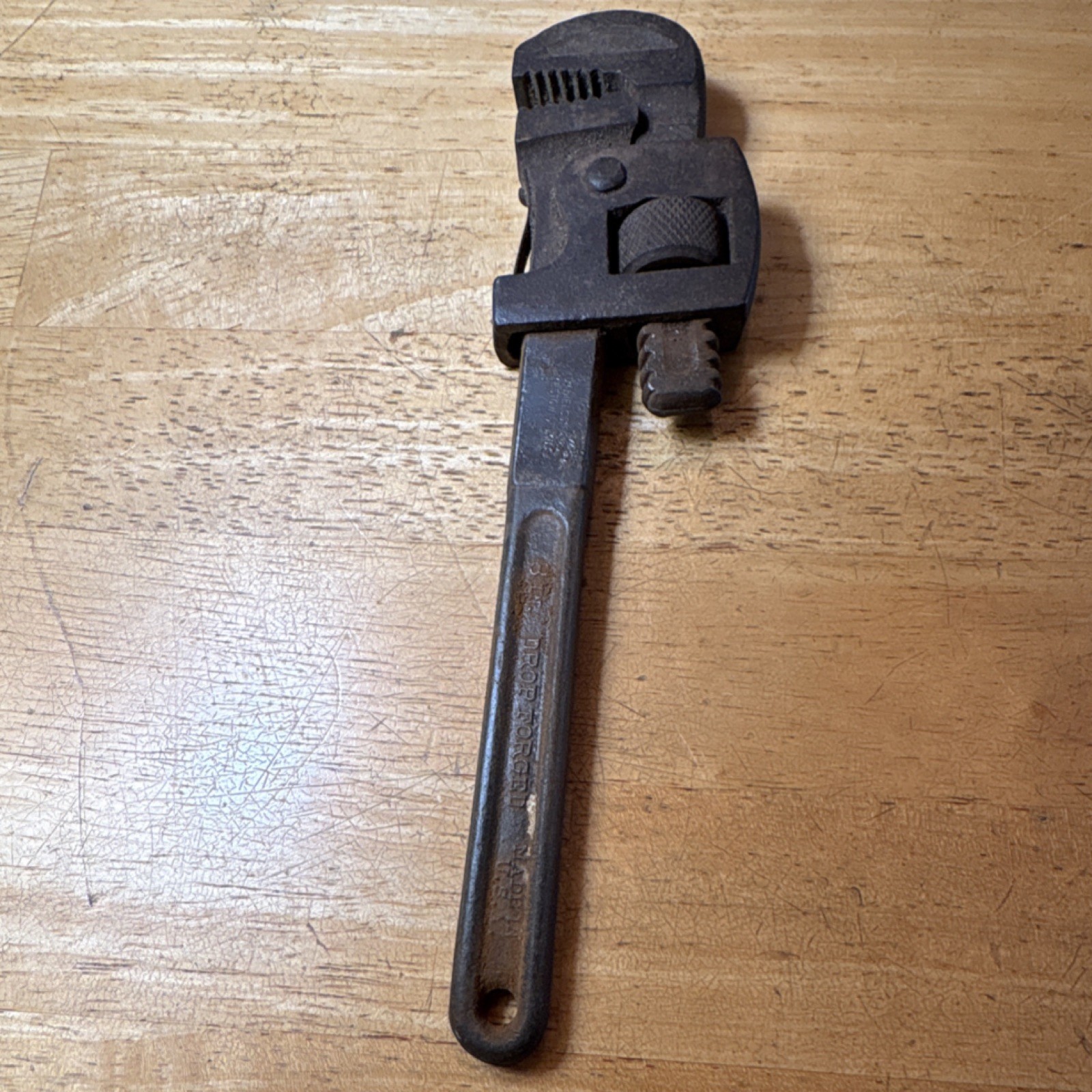 J P Danielson Co. 8 in Drop-Forged Steel Adjustable Pipe Wrench