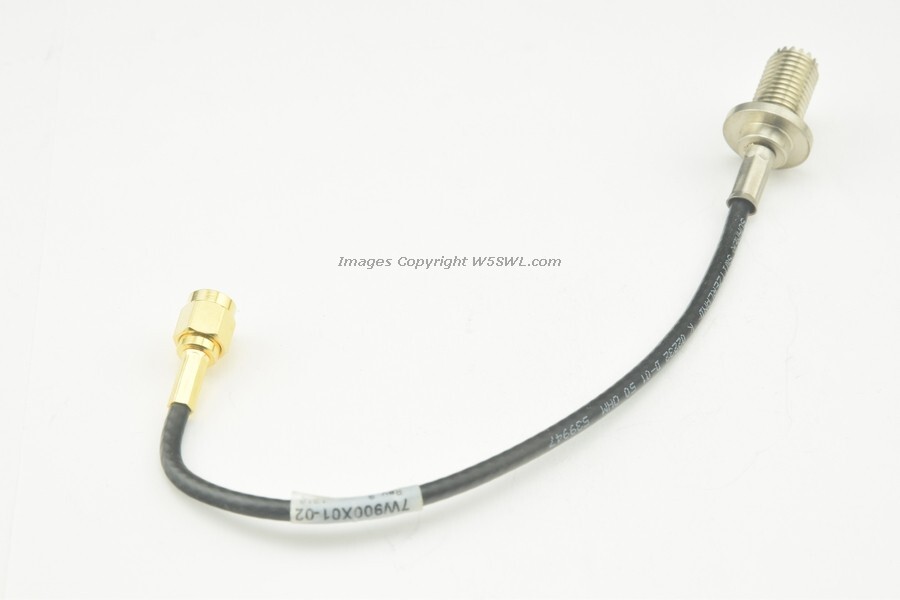 Huber Suhner  D-01 Coax SMA Male to  Mini-UHF Female 6-8" 6-GHz  Jumper