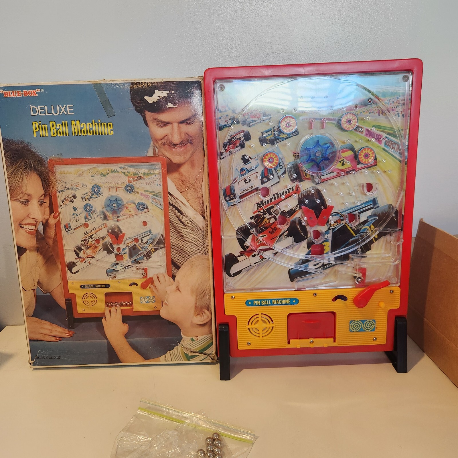 Blue Box Deluxe Car Pinball Machine with Box