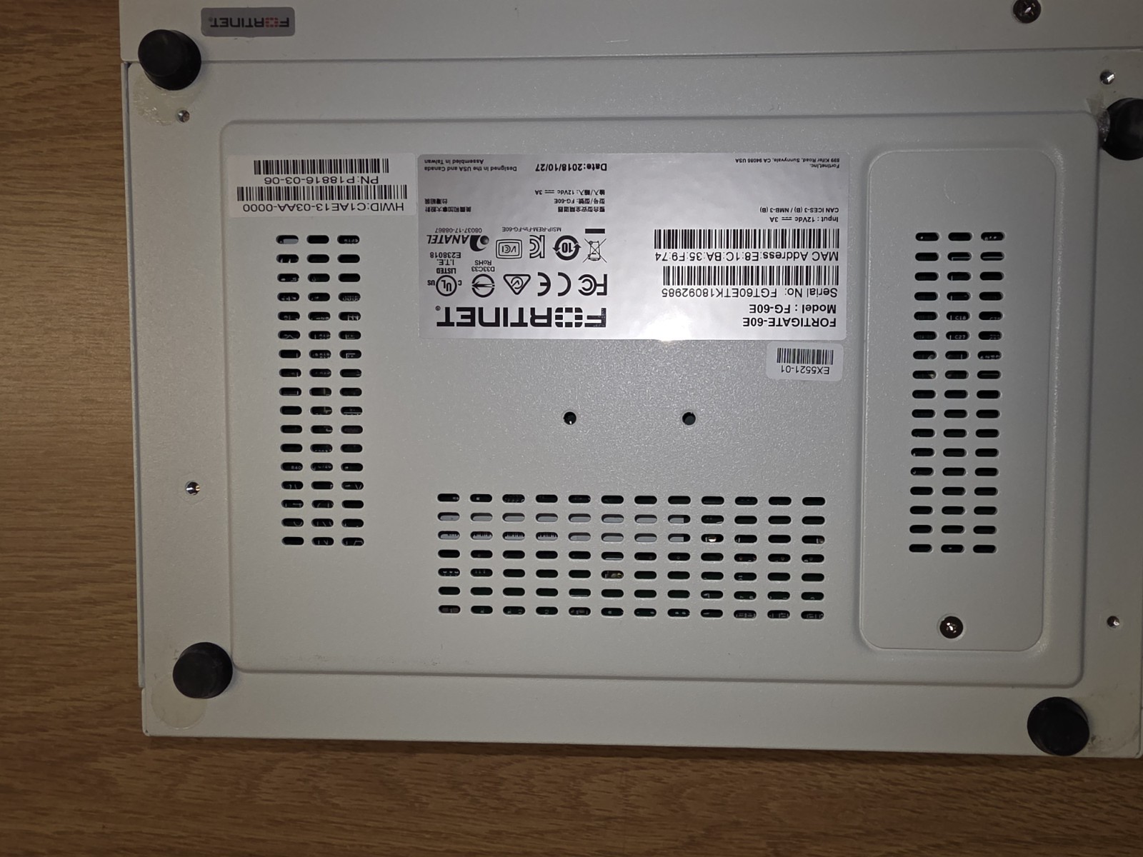 Fortinet FortiGate 60E Firewall Network Security Appliance