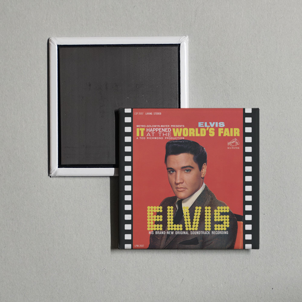 Elvis Presley - It Happened at the World's Fair Album Cover Locker Fridge Magnet