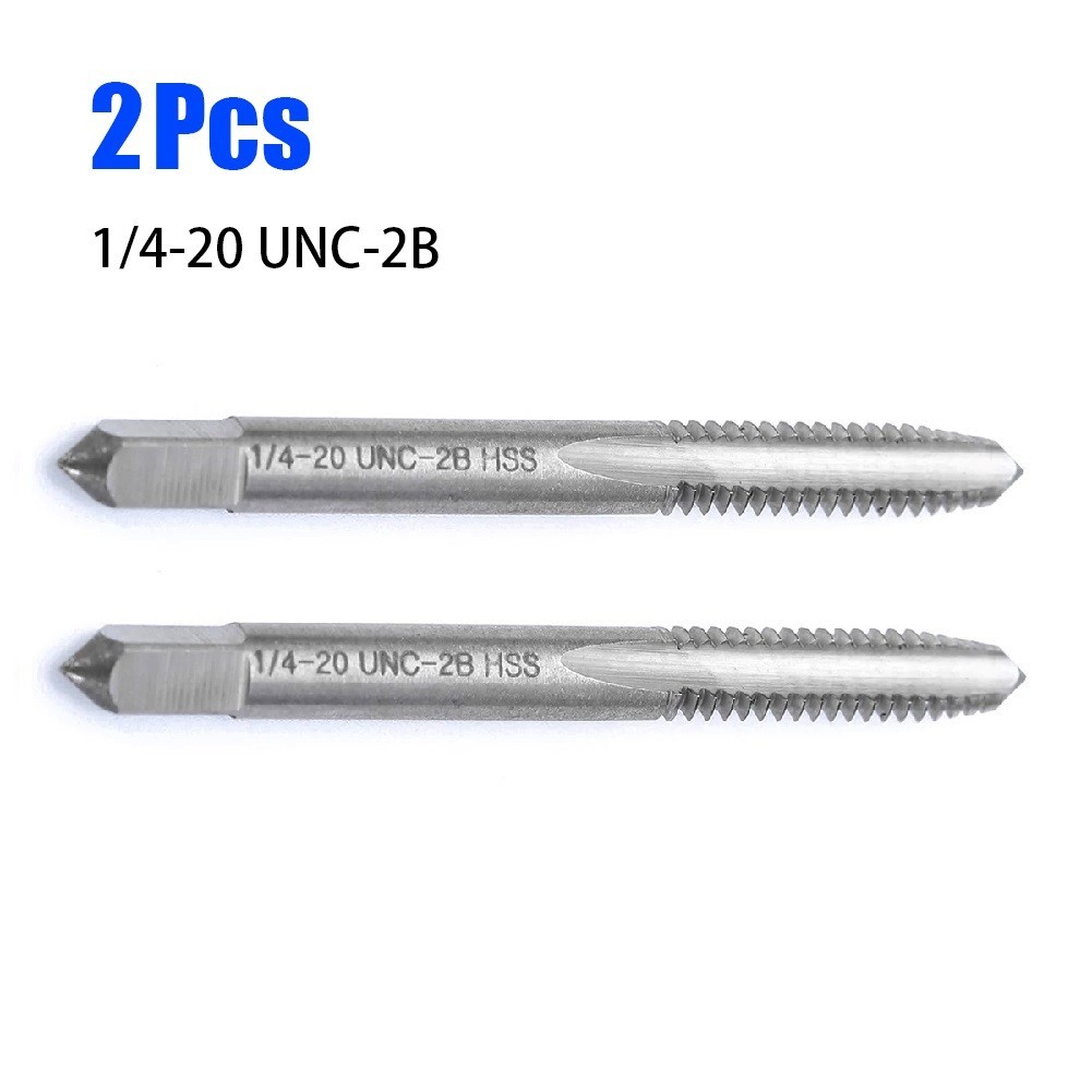 Enhanced Abrasion Resistance 2pcs HSS Spiral Tap for Long Service Life