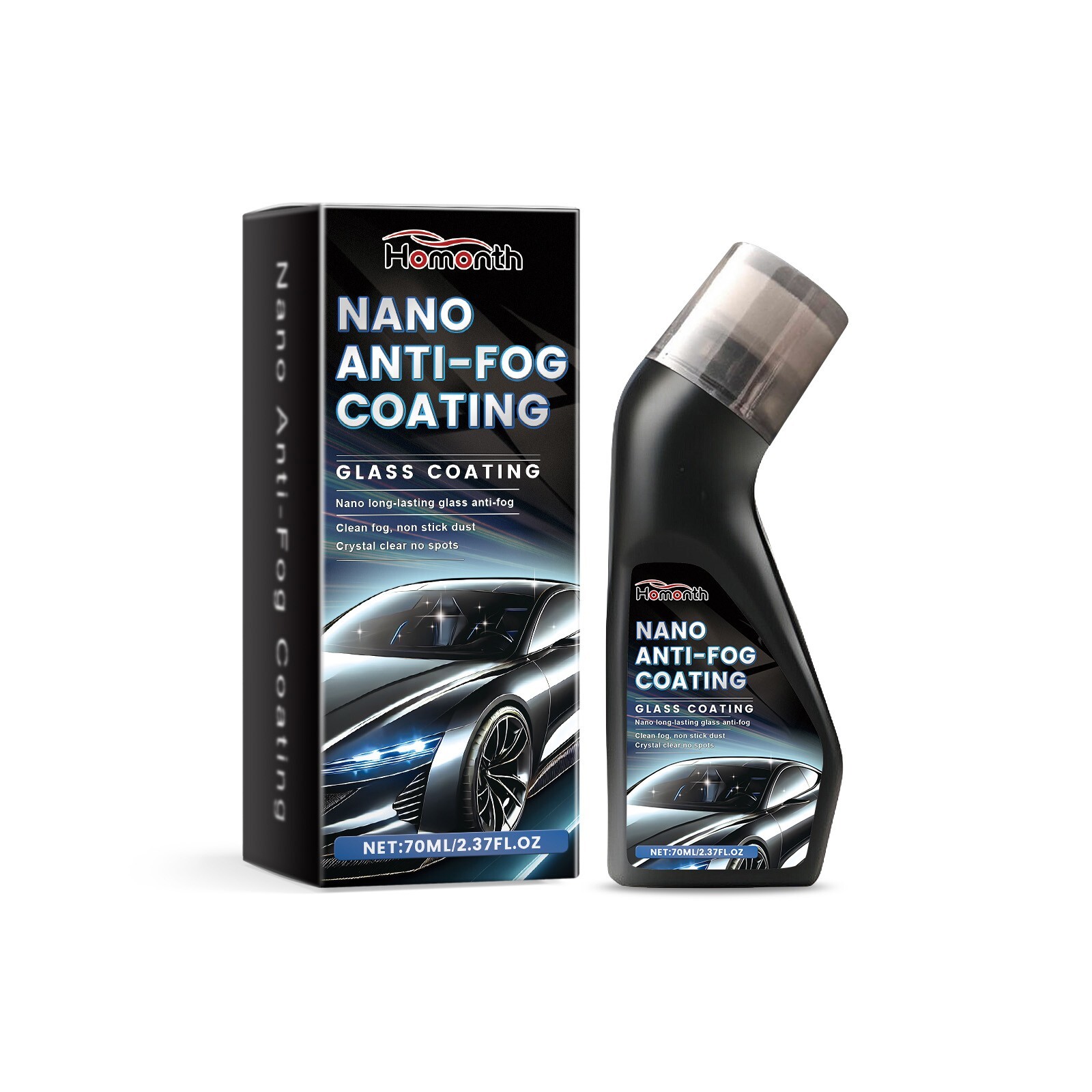Automotive windshield coating agent for removing stains from the windshield