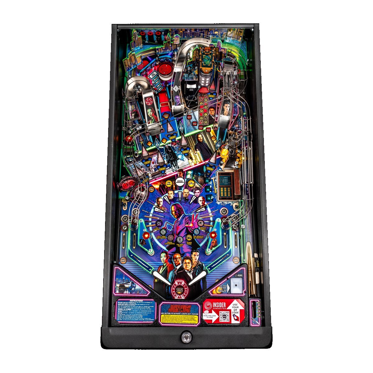 Stern John Wick Pro Pinball Machine With Installed Shaker Motor