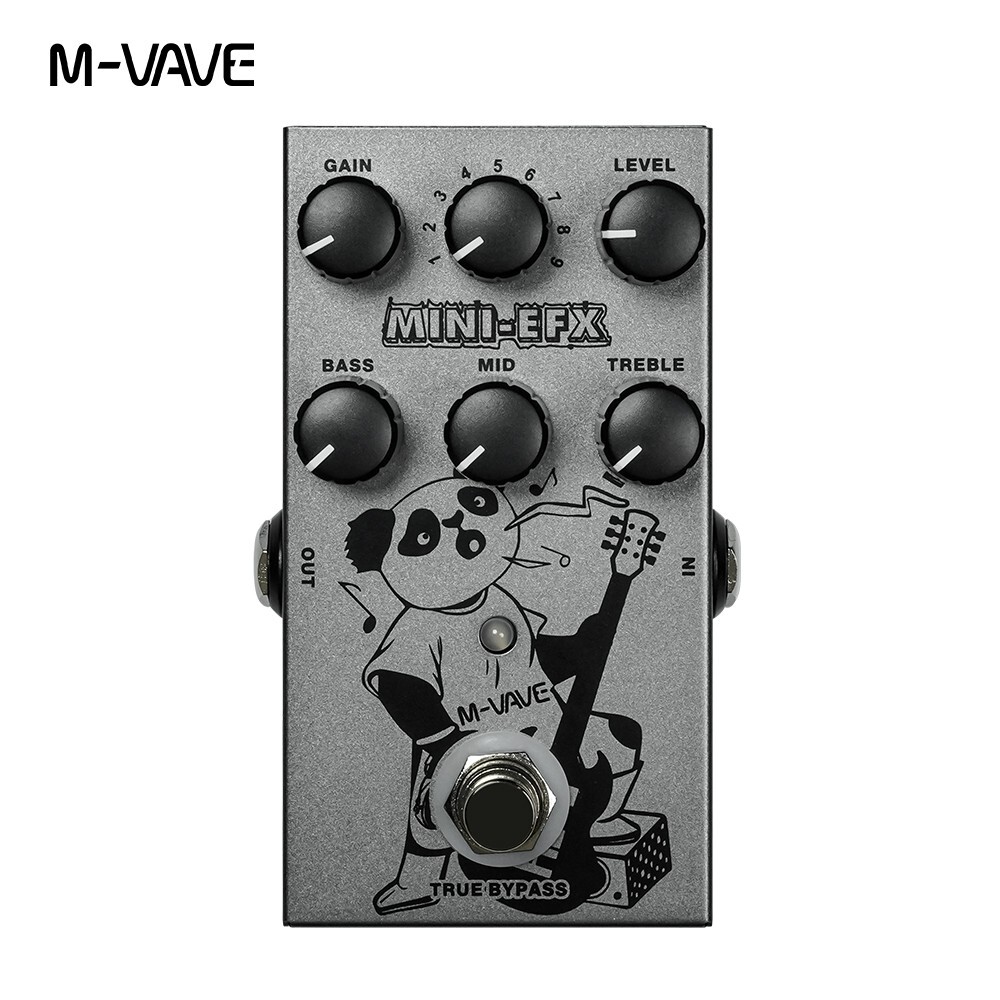 MINI-EFX Guitar effects Pedal M-VAVE 4 Overdrive 4 Distortion Booster 9 Options