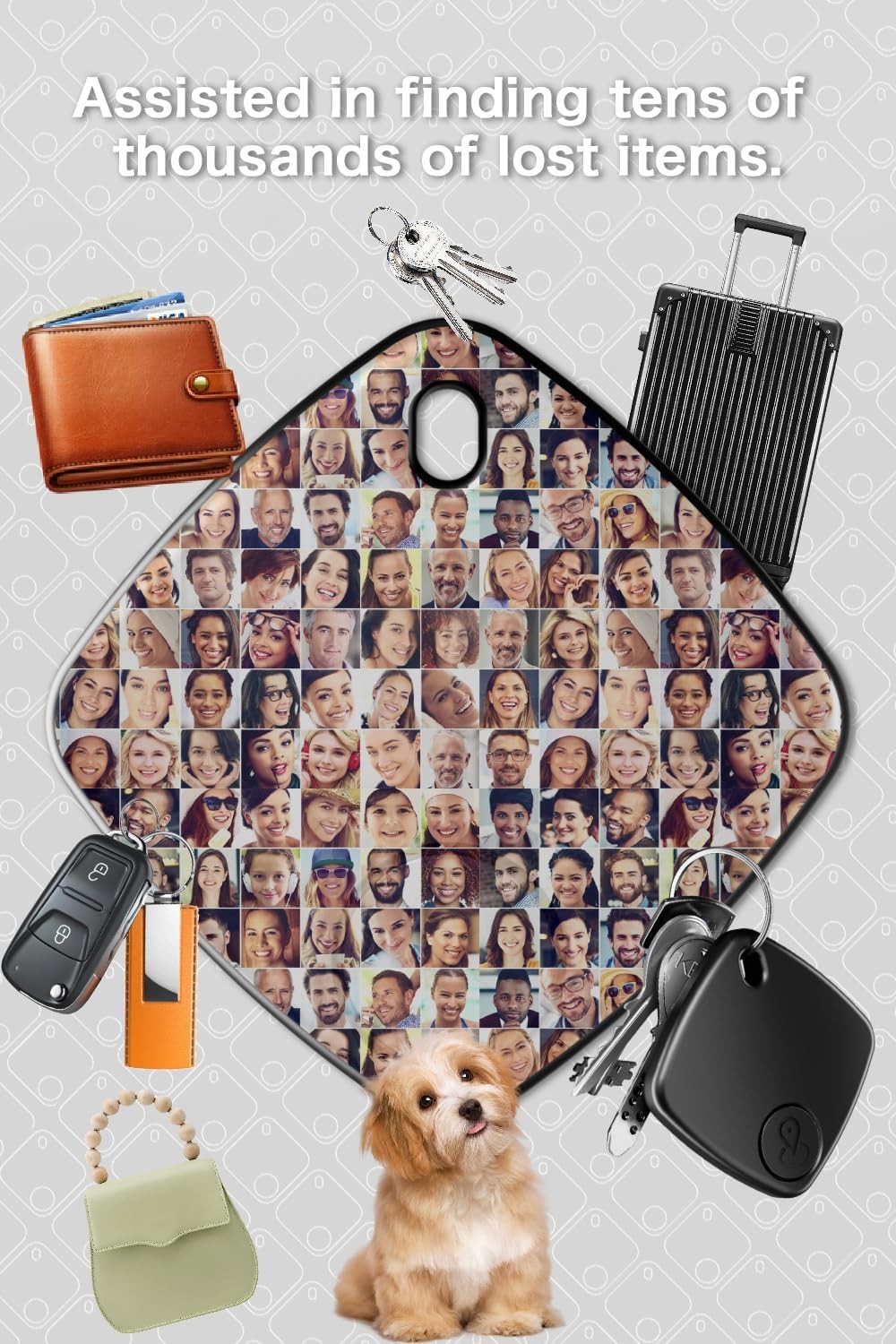 4-Pack Android Smart Tracker Tags Works with Google Find My Device 2026 Model