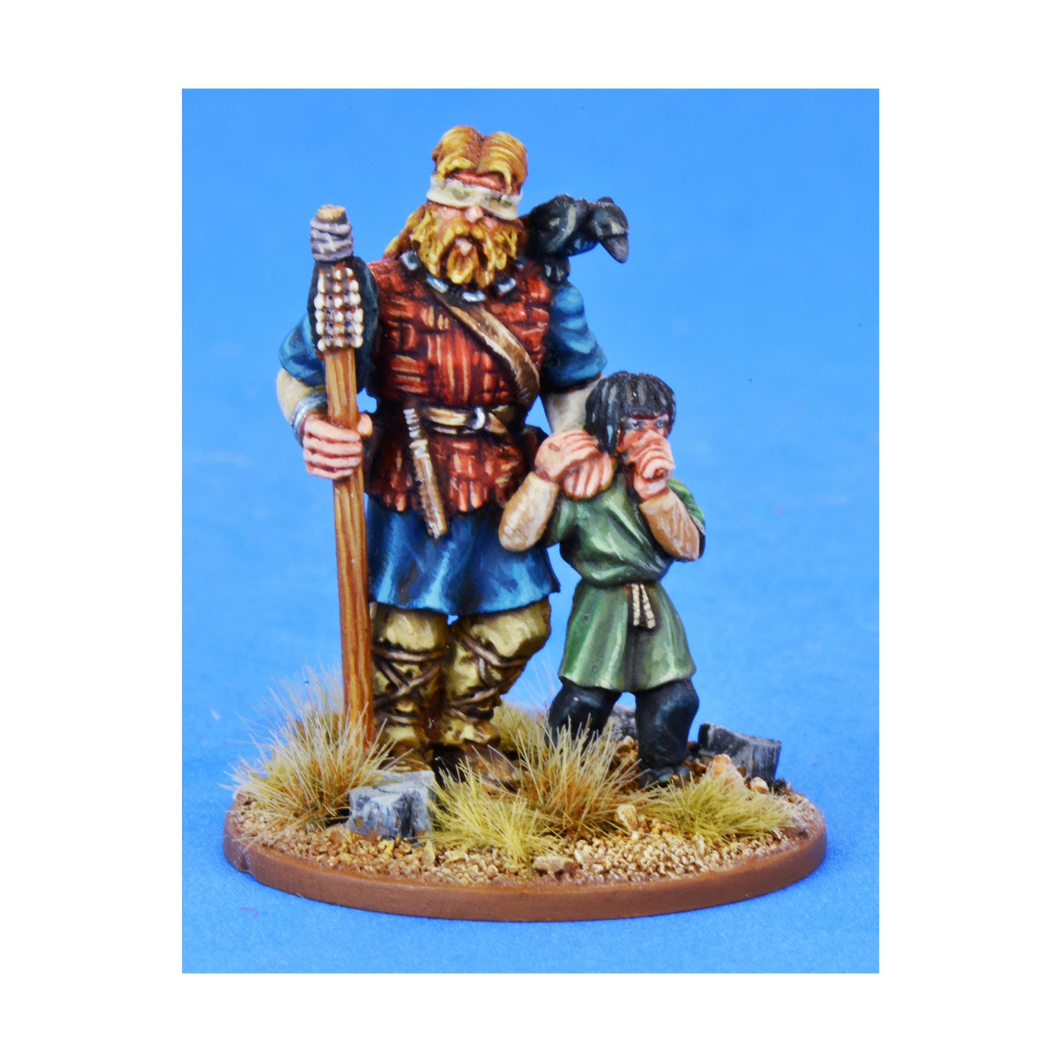 Gripping Beas Saga Mini 28m  Pagan Priest Four - The Blind Seer & His  Pack New
