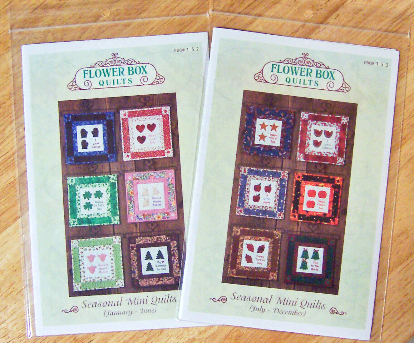 2011 Flower Box Quilts "SEASONAL MINI QUILTS" January-December Quilt PATTERNS
