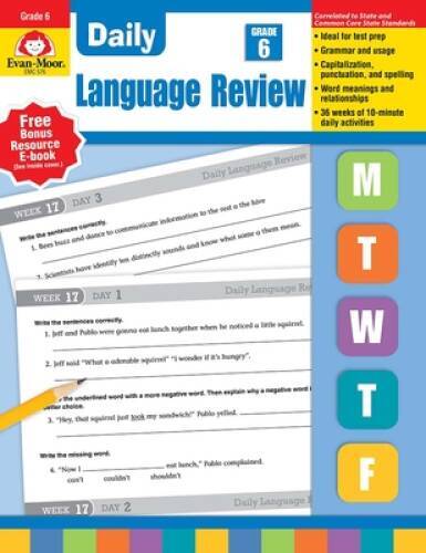 Daily Language Review, Grade 6 - Paperback By Jill Norris - VERY GOOD