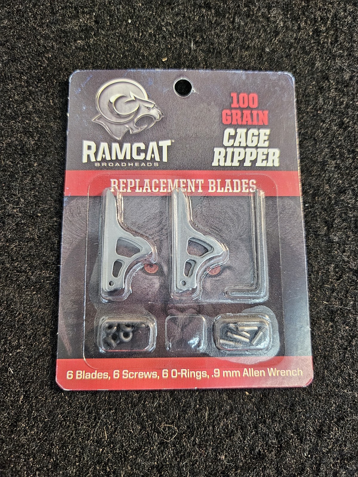 RAMCAT BROADHEADS Replacement Blades 100 Grain Cage Ripper (6 blades)