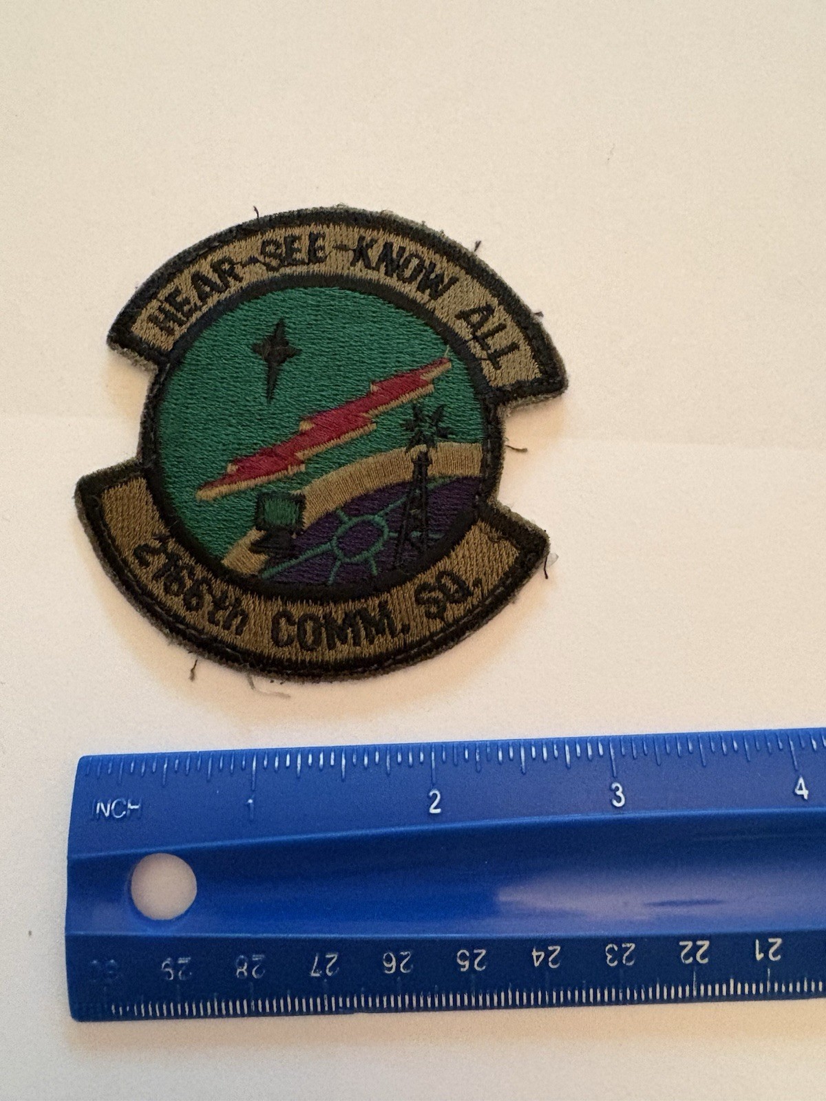 Vintage USAF 2166th Comm Squadron - Subdued US Air Force INV12593
