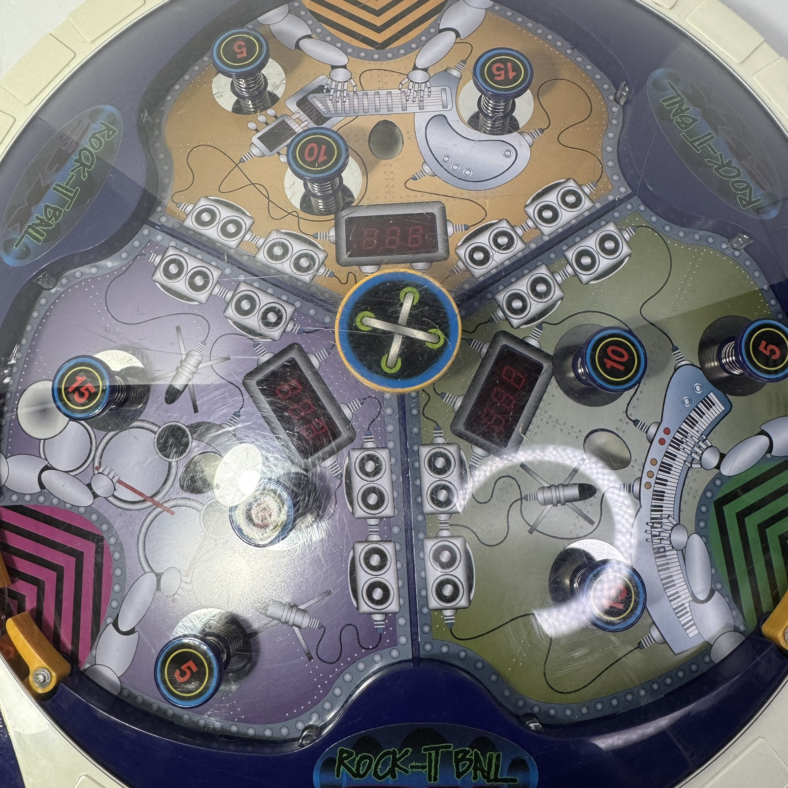 Rock-It Ball 3X Pinball Game Machine Tested Working 2005