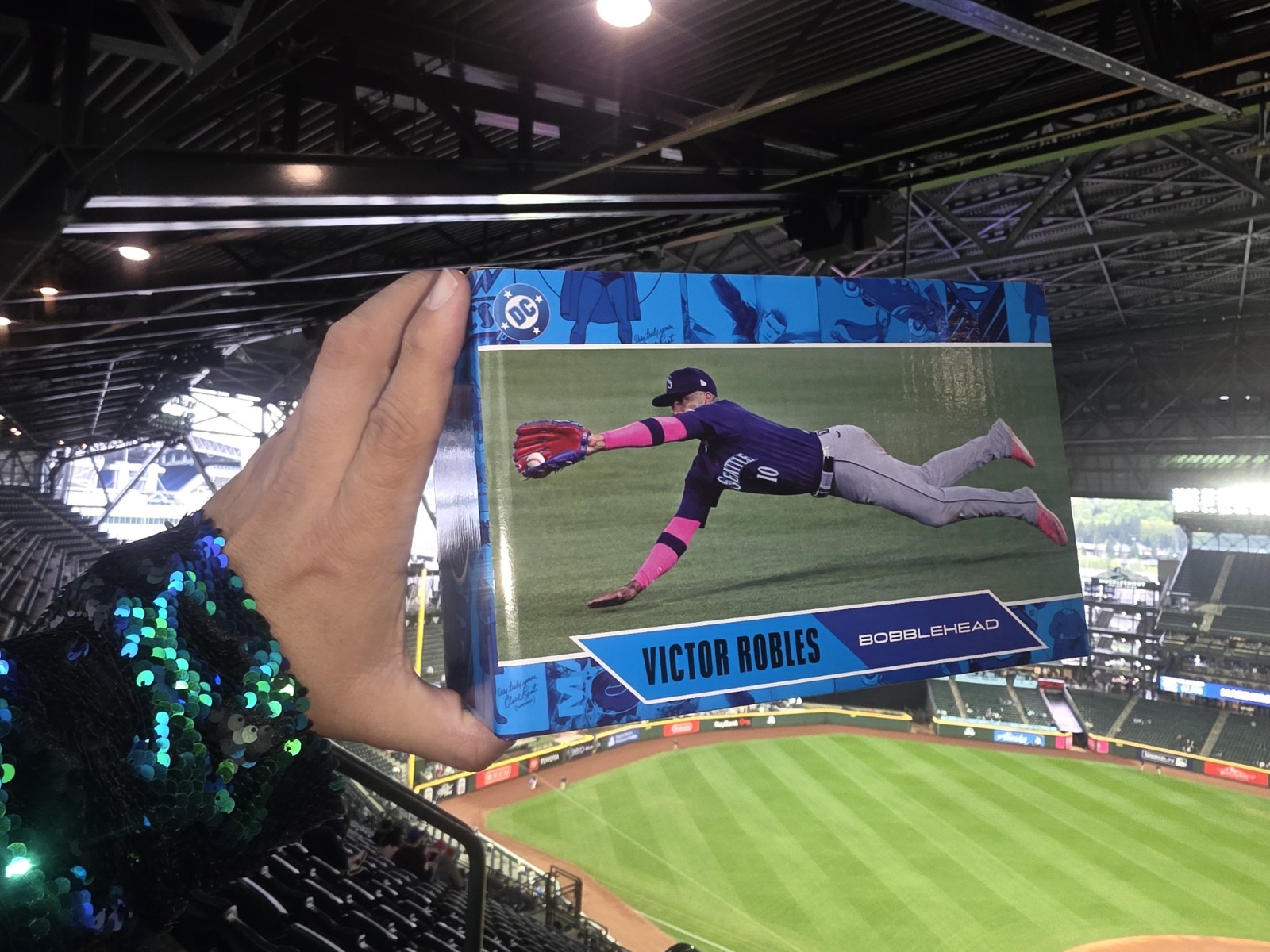 Victor Robles DC Comics Superman Bobblehead Seattle Mariners 4/21 SGA PreSaleNew
