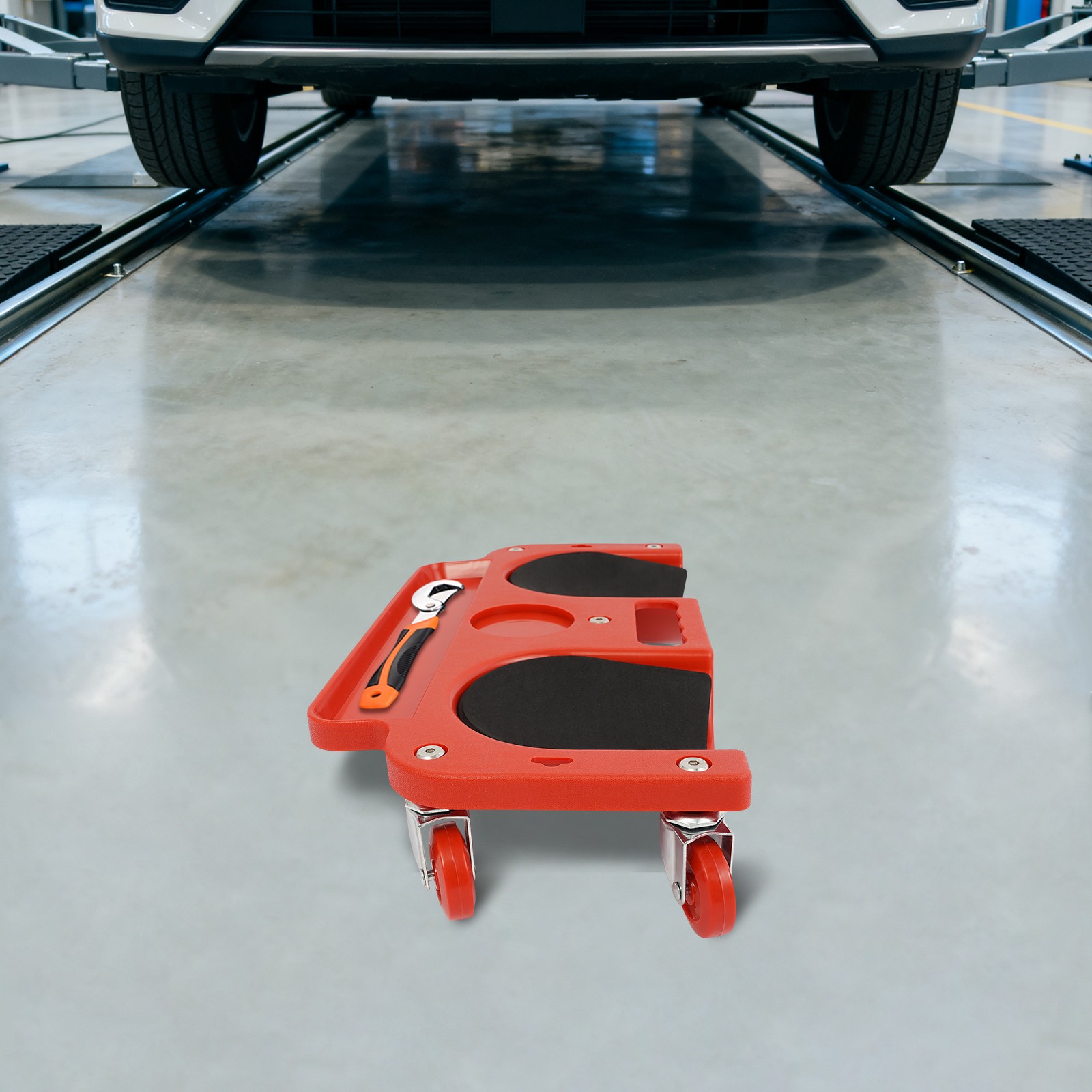 Rolling Knee Pads Platform W/ Wheeled Workers' Wheels Knee Pad Floor Tiles Tools