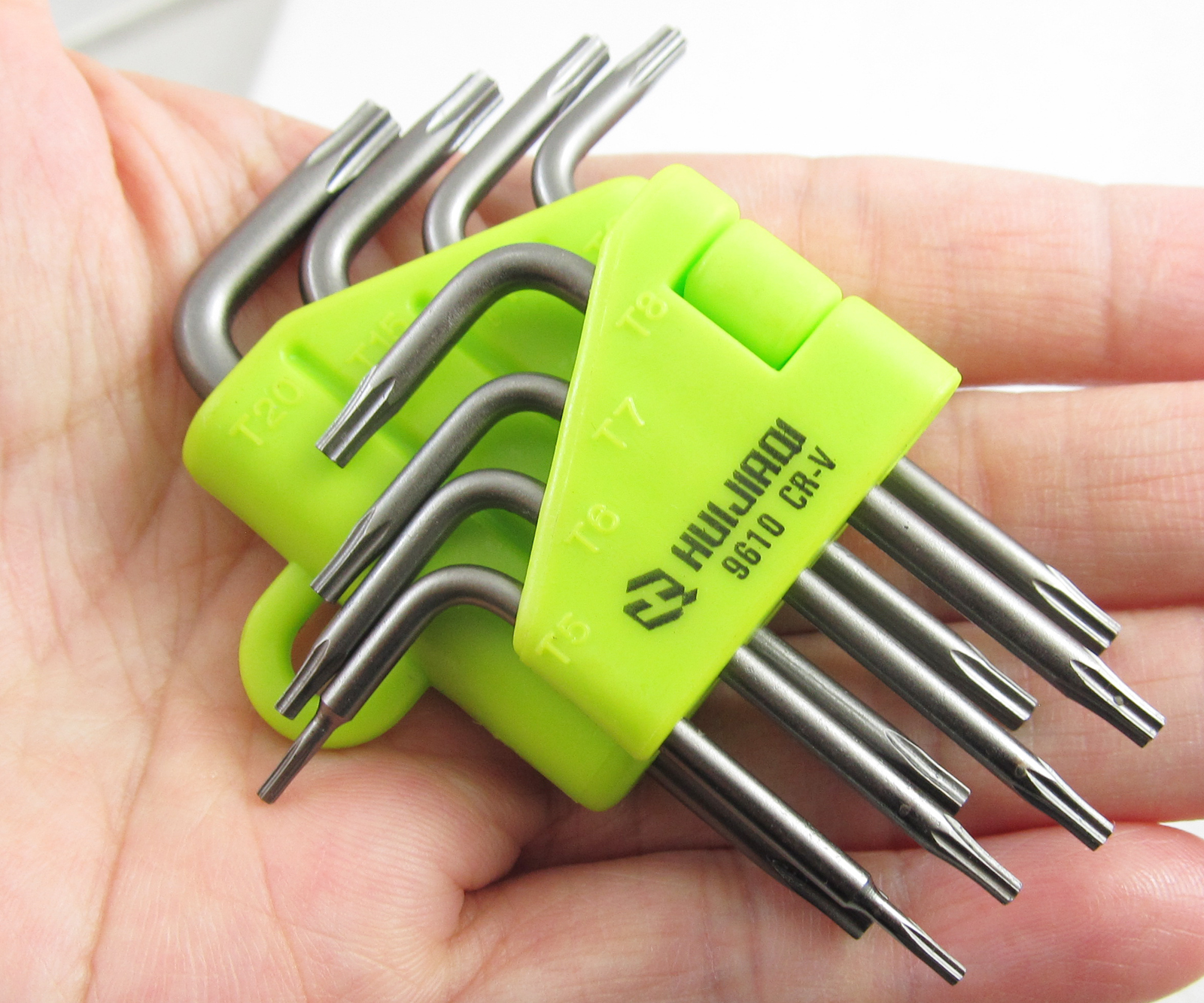 1set HUI JIAQI 9610 8in1 Star Wrench Screwdriver Set T5 T6 T7 T8 T9 T10 T15 T20
