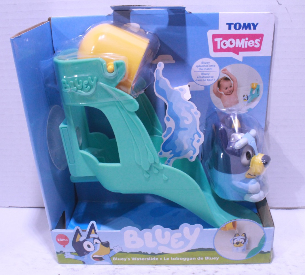 Toomies Bluey’s Waterslide Bath Toy Water Play Tomy Disney Bluey