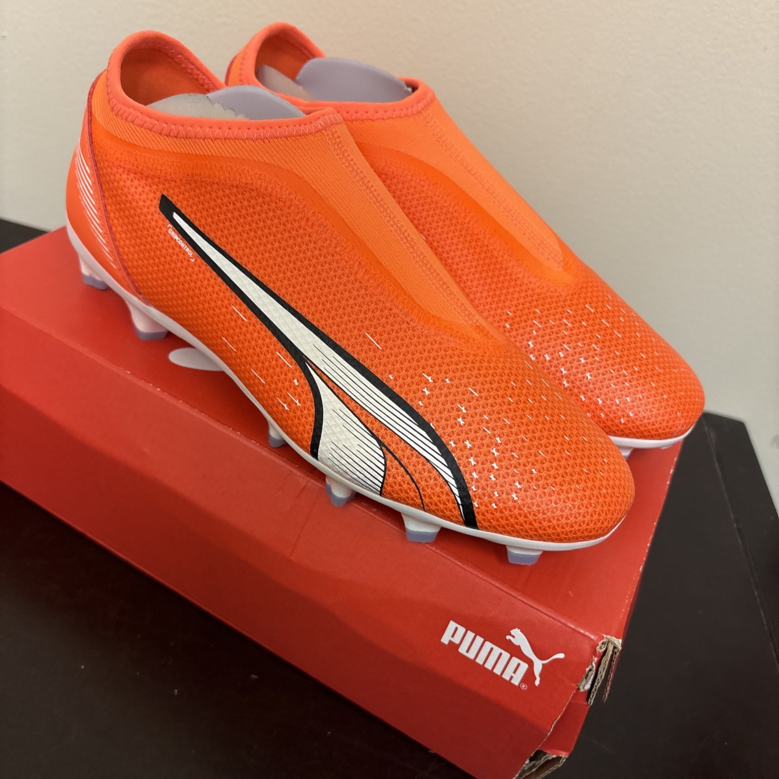 Puma Ultra Match LL FG/AG - Orange White Size 6