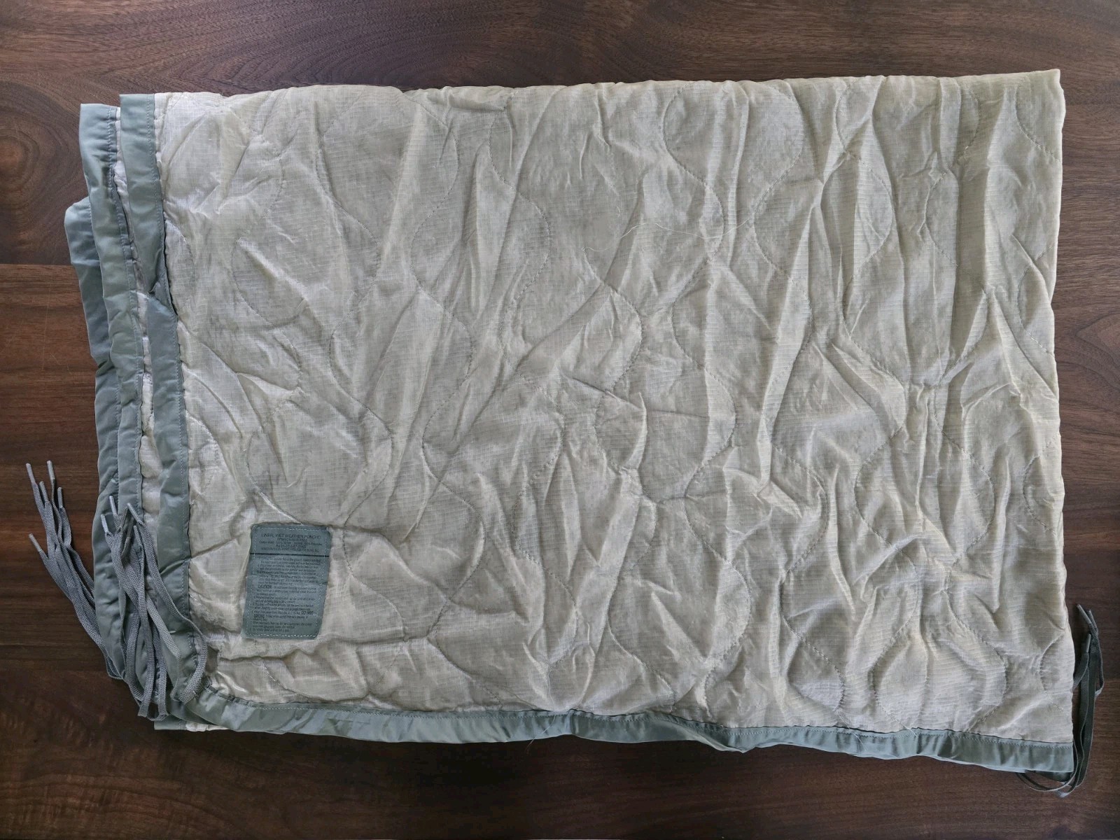 USGI ARMY ACU DIGITAL WET WEATHER PONCHO LINER WOOBIE BLANKET US MILITARY FADED