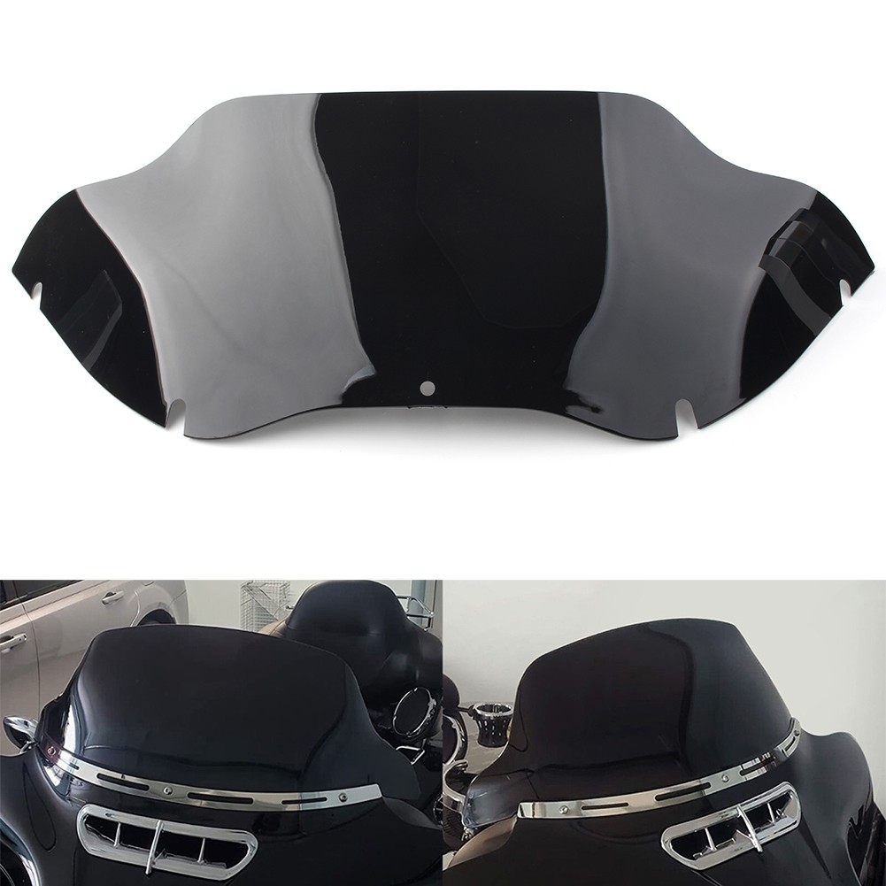 Fit For Harley Touring Road Glide 1998-2013 9.5" Wave Windshield Windscreen