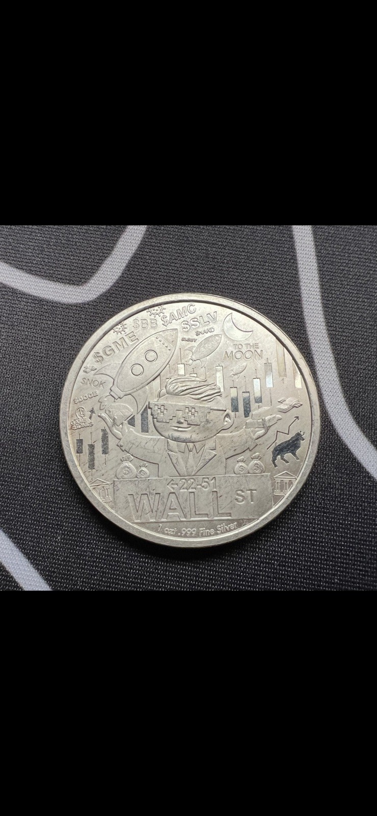 WallStreetBets GameStonk 1 oz .999 Fine Silver (Circulated)