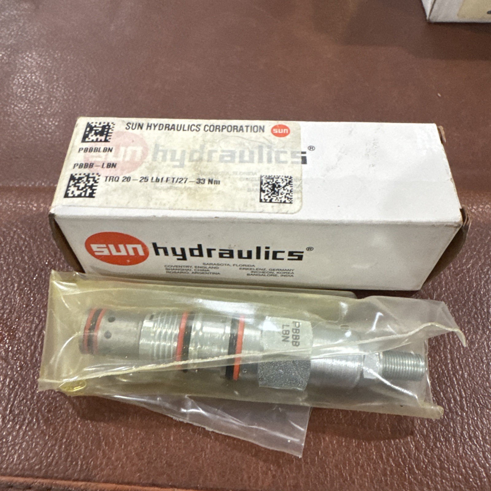 NEW Sun Hydraulics PBBBLBN Relief Valve PBBB-LBN