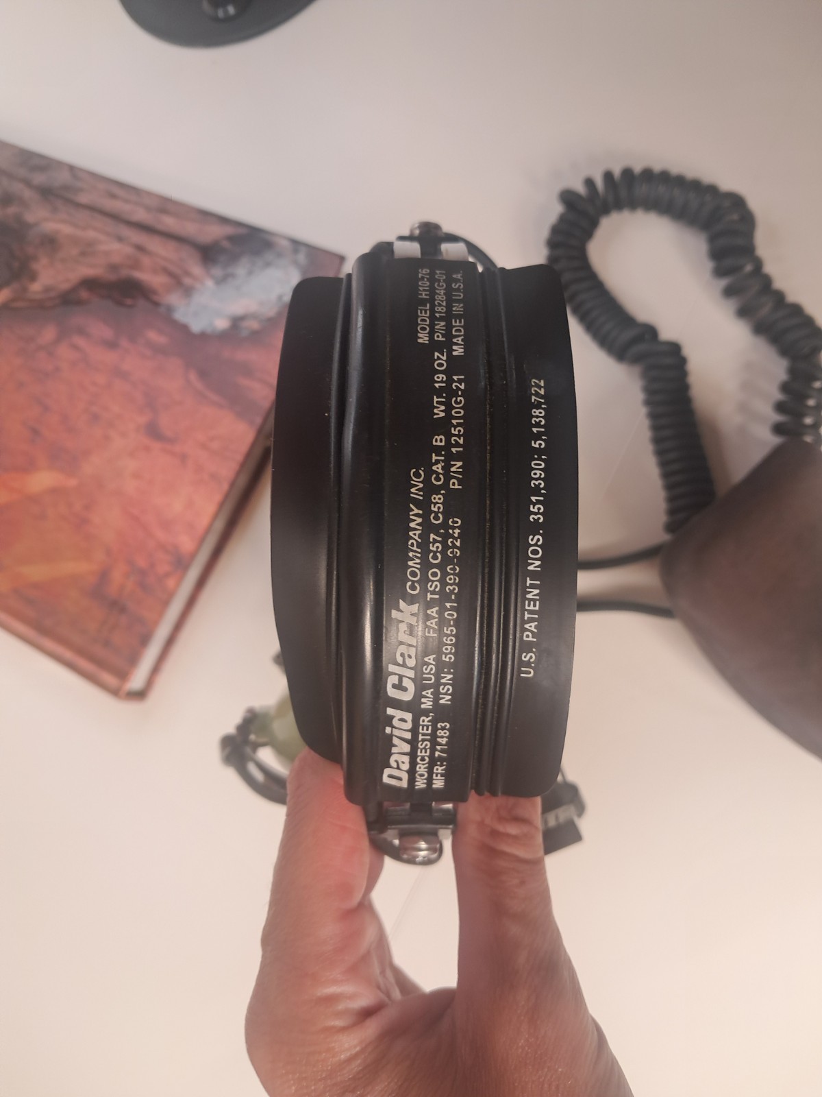 DAVID CLARK AVIATION HEADSET H10-76P/N WORKING CONDITION