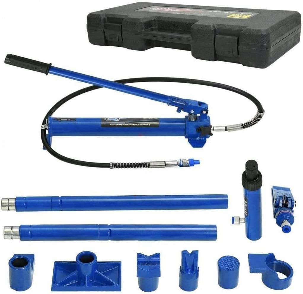 Heavy Duty Hydraulic Porta Power Kit 4–20 Ton Auto Body Frame Repair Tool Set