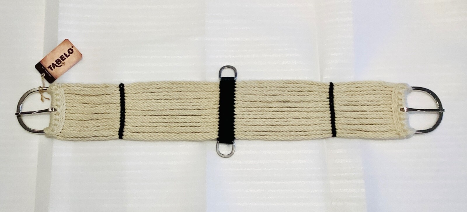 17 Strand Soft MOHAIR/COTTON/RAYON 35” Cinch Hand-Laced Wrapped Center Stainless