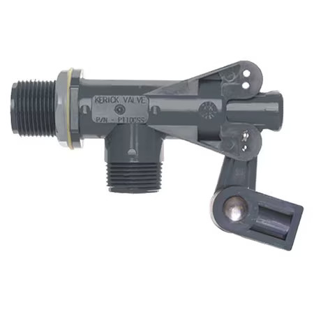 Kerick Pt100ss Float Valve, 1 In, Pvc, Bulkhead Mount
