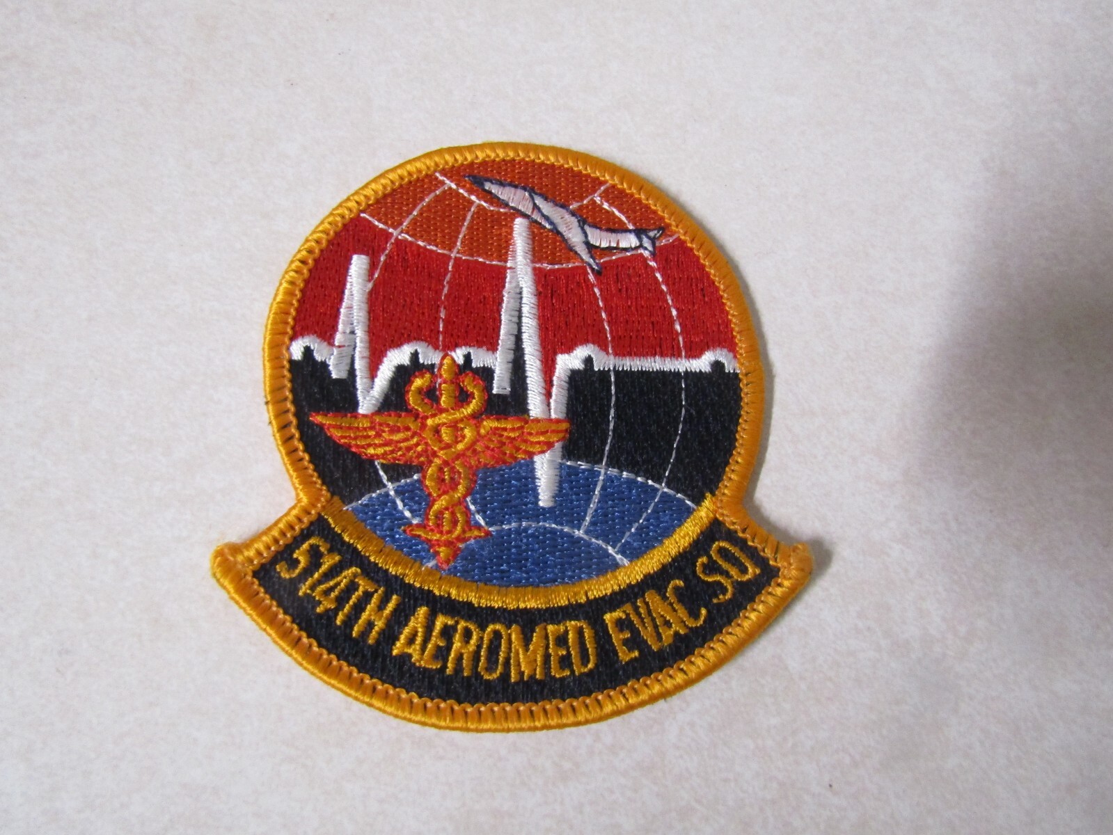 MILITARY PATCH SEW ON 514TH AEROMED EVAC SQUADRON