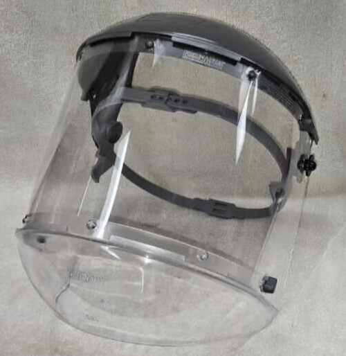HONEYWELL FIBRE-METAL DUAL CROWN FACE SHIELD CLEAR CHIN GUARD FM5400DCCLC NEW