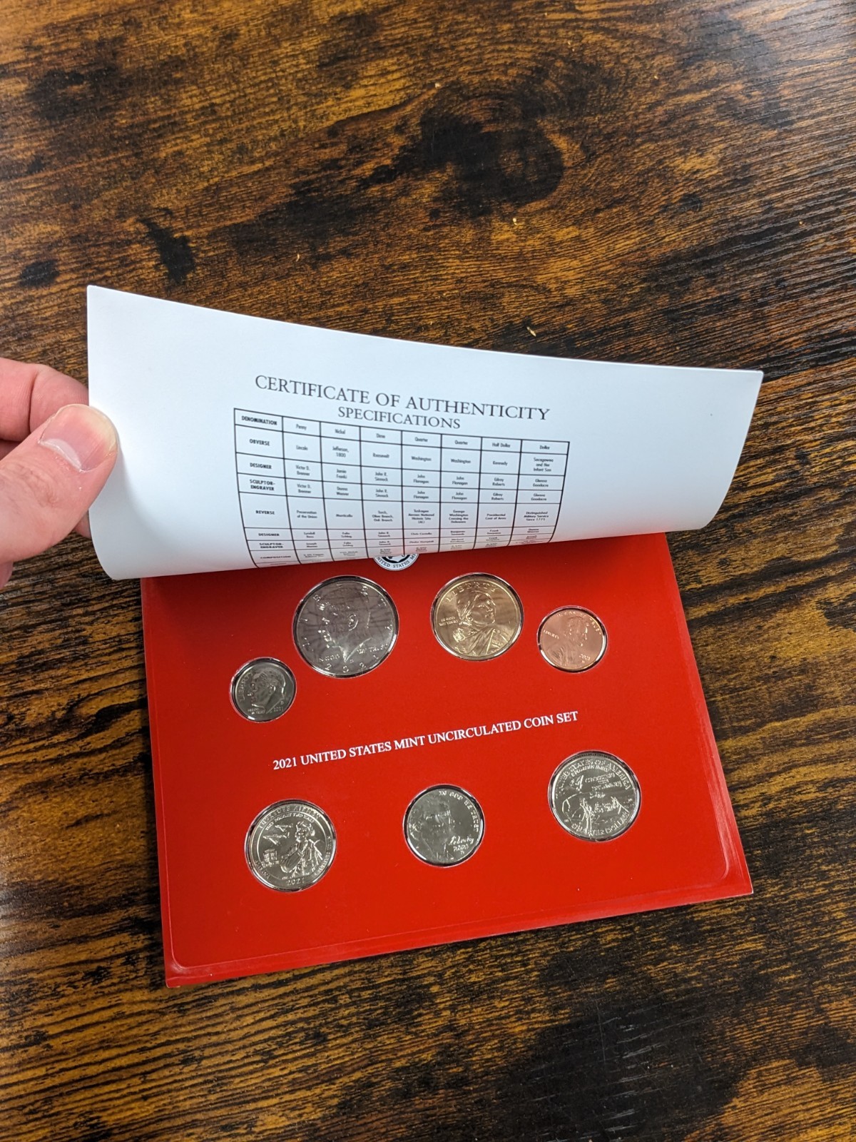 2021 US Mint Issued P&D Set.