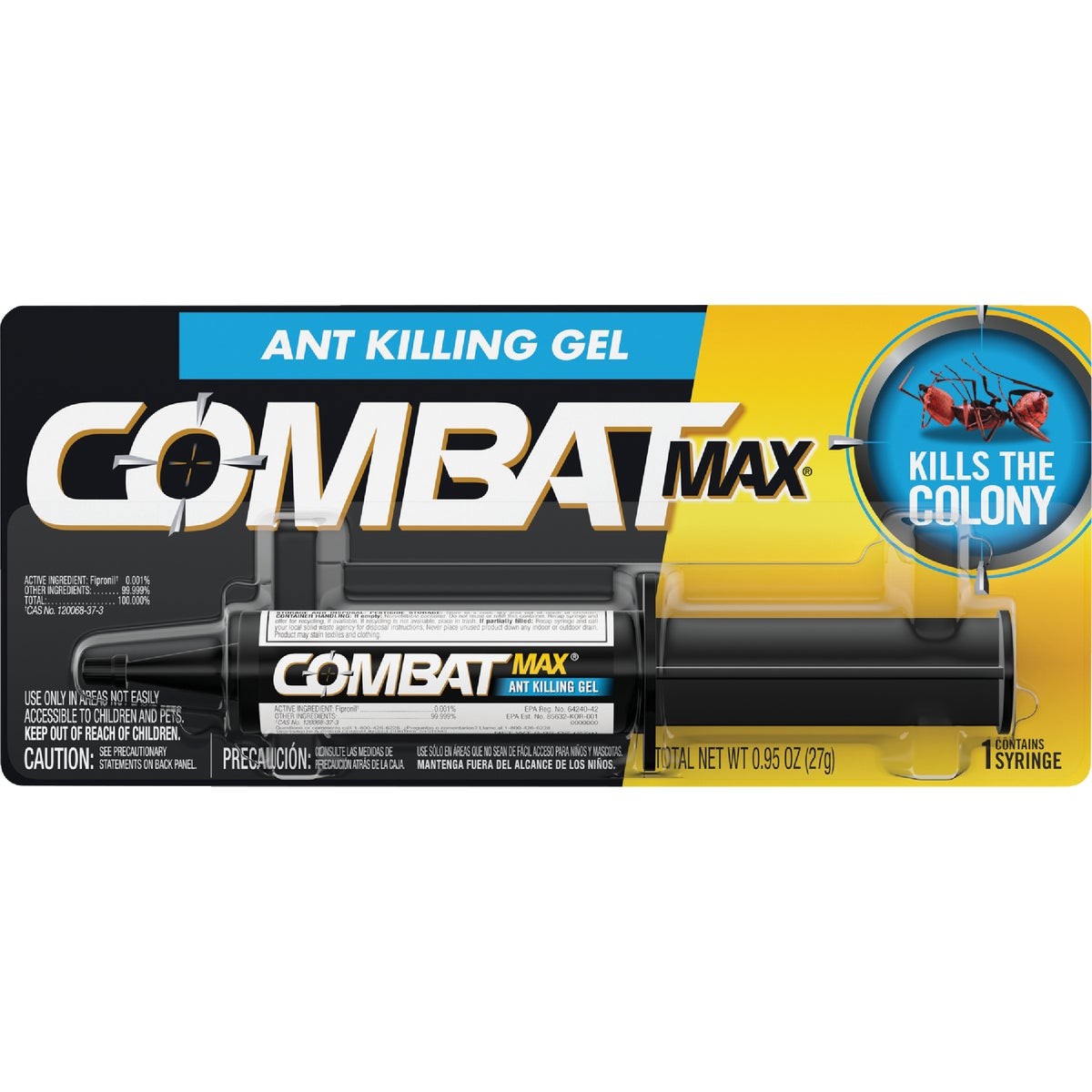 Combat Max 0.95 Oz. Tube Ant Bait Gel DIA 05457 Combat Max DIA 05457