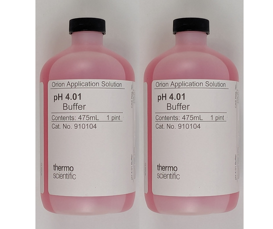 Thermo Scientific Orion 910104 pH 4.01 Buffer Solution 475mL Pint NIST Set of 2