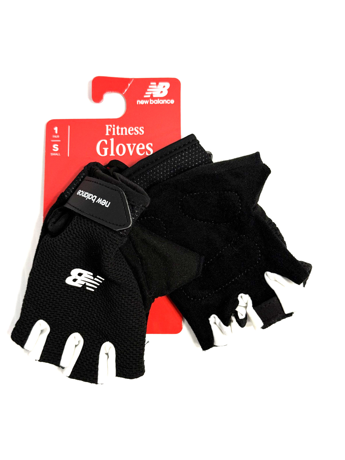 New Balance Fitness Gloves Breathable Mesh Black White Women’s Size Small
