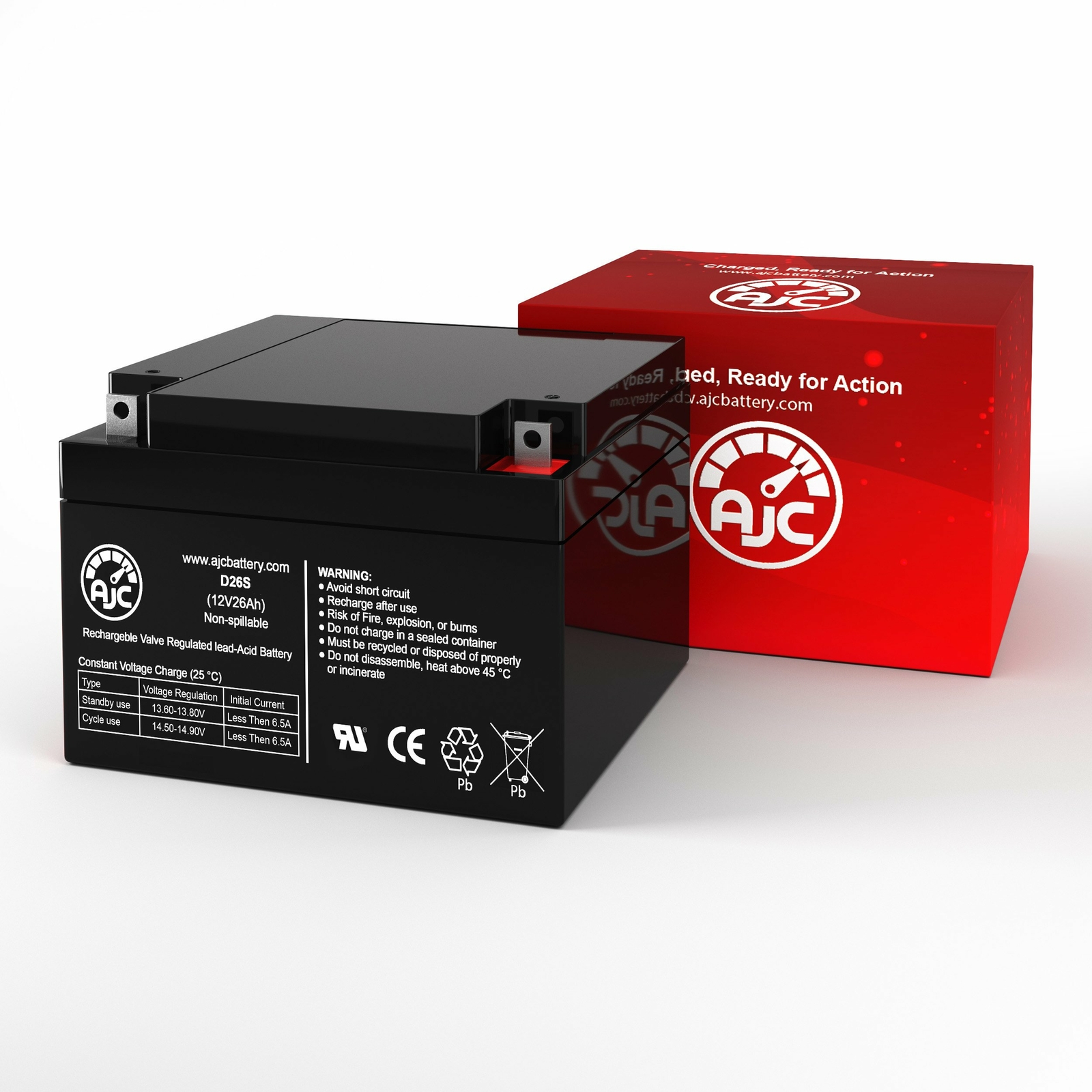 Portalac TEV12260 12V 26Ah UPS Replacement Battery