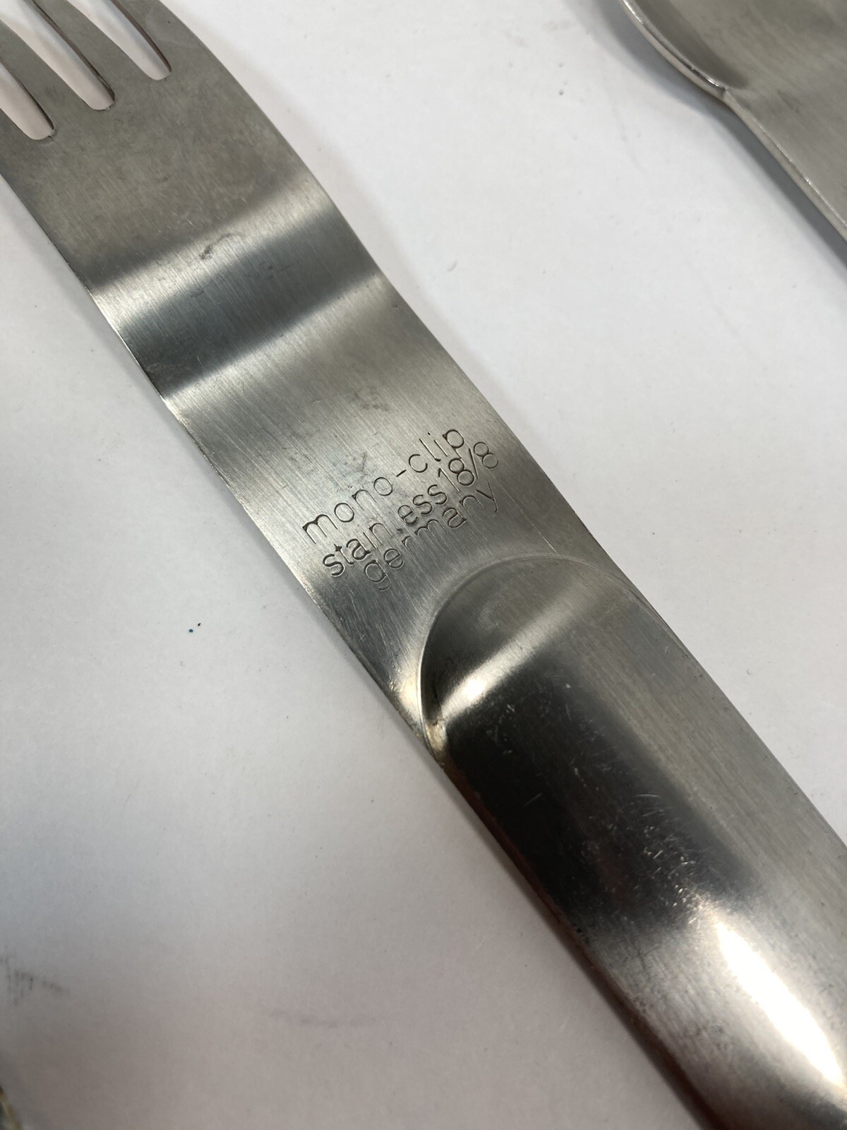 Mono-clip Stainless Flatware Set Peter Raacke Design*Missing large spoon in set*