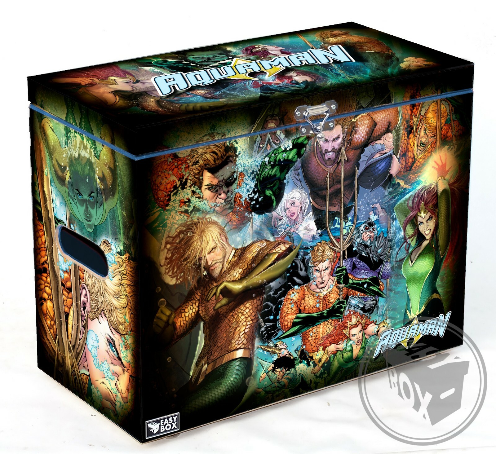 Aquaman - Large Comic Book Hard Storage Box Chest MDF
