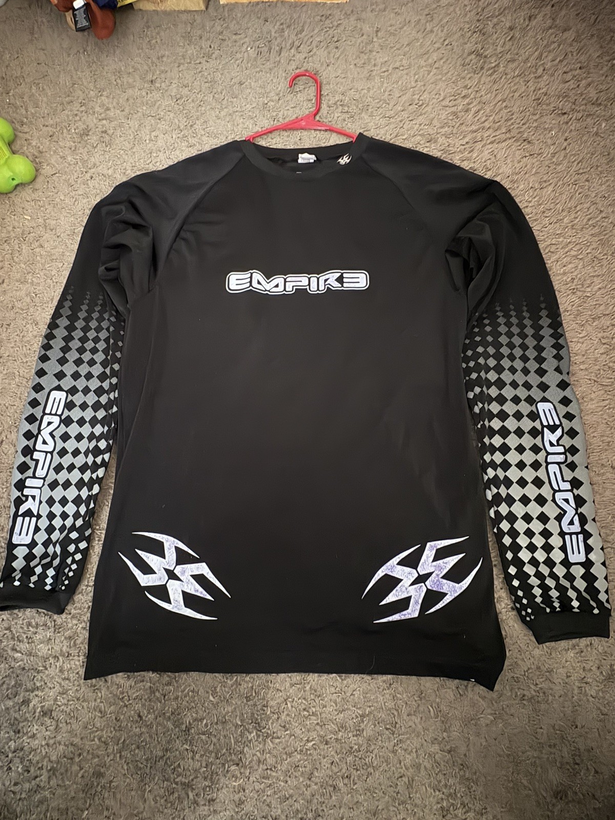 EMPIRE Long Sleeve Padded Paintball Shirt XXL Black Back & Sleeve Pads