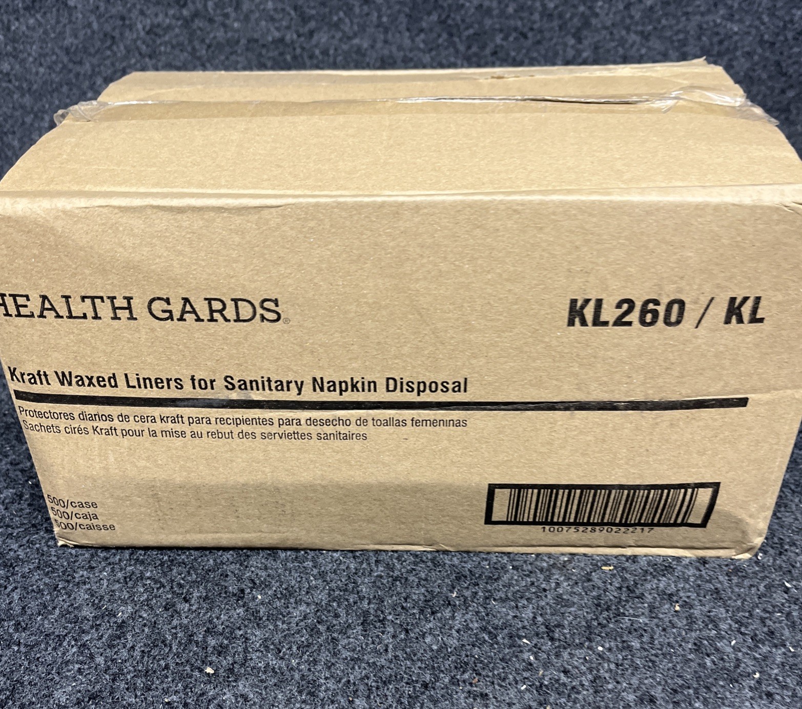 Case of 500 Health Gards Kraft Waxed Disposal Sanitary Napkin Liners  KL260/KL