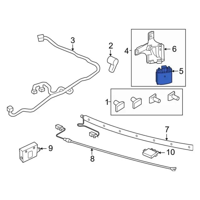 Genuine Ford Blind Spot Detection System Warning Sensor LC3Z14C689C