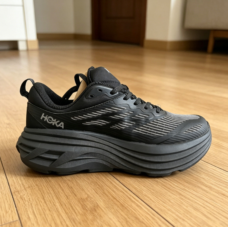 Men's Hoka One Bondi 8 TS Caged Triple Black US 11 No Box