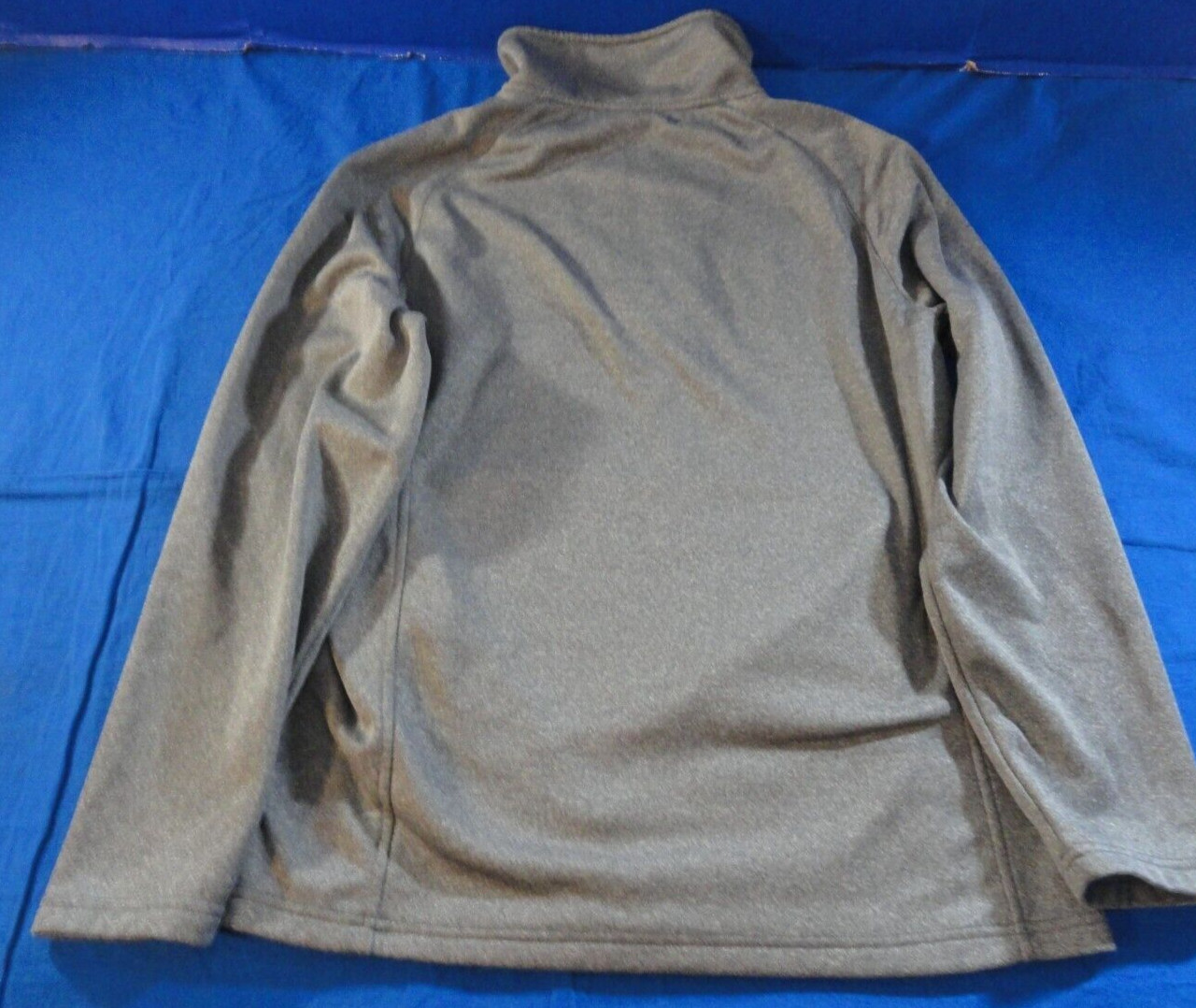 USAF AIR FORCE PREP GRAY QUARTER ZIP PULLOVER LIGHTWEIGHT ATHLETIC SWEATER S